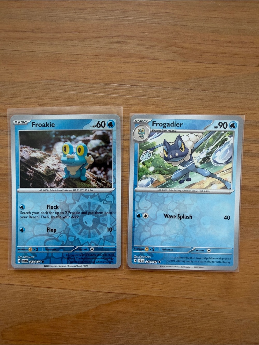 Froakie & Frogadier Evolution Lot | 2 Pokémon Cards | Reverse Holo ✨5/$25✨